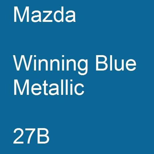 Mazda, Winning Blue Metallic, 27B.